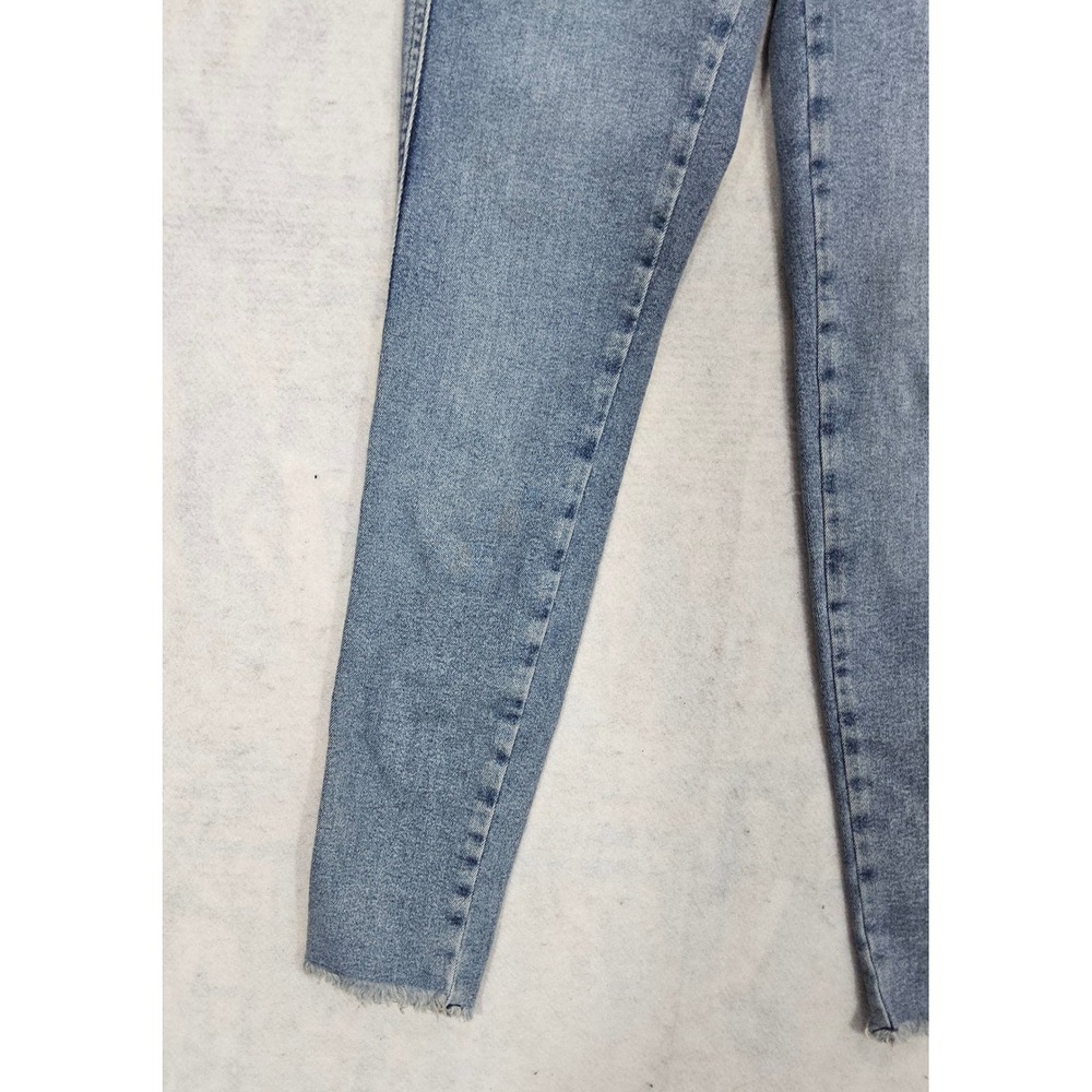 Free People‎ Jeans 27 Sierra NEW Skinny Jegging Raw Hem Stretch Blue High Rise - Picture 2 of 8